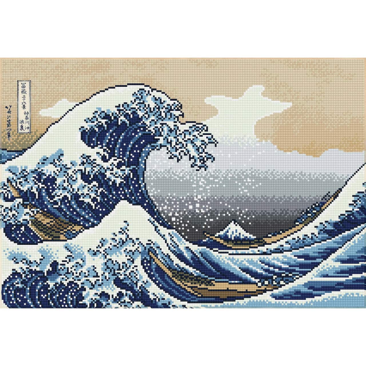 Diamond Dotz® Intermediate The Great Wave Off Kanagawa Diamond Art Painting Kit